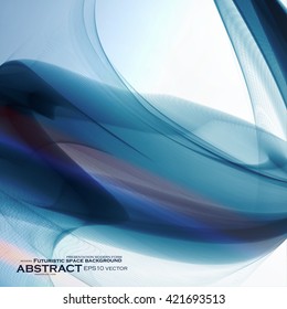 Abstract dynamic background, futuristic wavy vector illustration eps10
