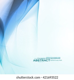 Abstract dynamic background, futuristic wavy vector illustration eps10