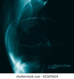 Abstract dynamic background, futuristic wavy vector illustration eps10