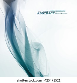 Abstract dynamic background, futuristic wavy vector illustration eps10
