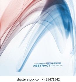 Abstract dynamic background, futuristic wavy vector illustration eps10