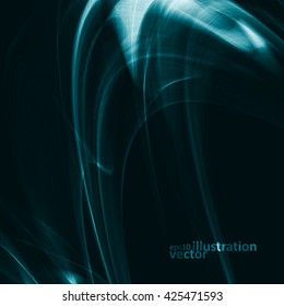 Abstract dynamic background, futuristic wavy vector illustration eps10