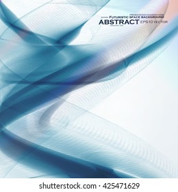 Abstract dynamic background, futuristic wavy vector illustration eps10