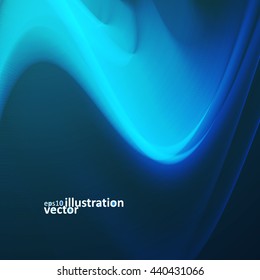 Abstract dynamic background, futuristic wavy vector illustration eps10