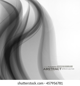 Abstract dynamic background, futuristic wavy vector illustration eps10