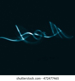 Abstract dynamic background, futuristic wavy illustration