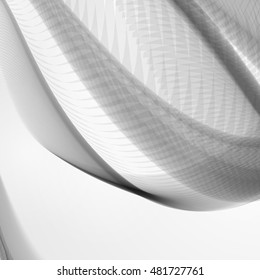 Abstract dynamic background, futuristic wavy illustration