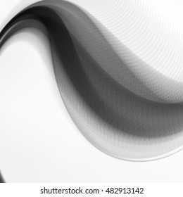 Abstract dynamic background, futuristic wavy illustration