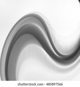 Abstract dynamic background, futuristic wavy illustration