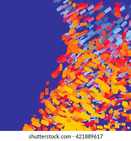 Abstract Dynamic Background. Science and Connection Concept. Vector Illustration.