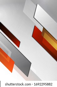 Abstract dynamic background, simple geometric shapes, blocks, stripes. Bright gradient colors. Template for corporate design. Vector illustration