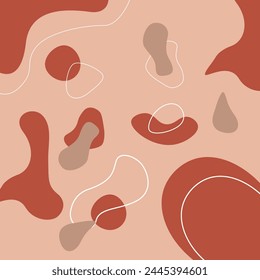 Abstract Dynamic Background Terracotta Shape