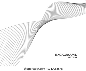 Abstract dynamic background vector, waved lines texture.