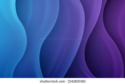Abstract dynamic background wavy light and shadow gradient blue and purple