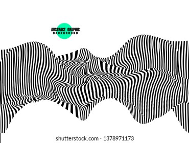Abstract dynamic black and white design background for banner, flyer, book cover, poster. Vector illustration