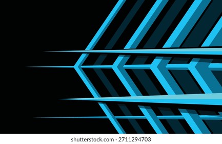 Abstract dynamic blue geometric lines flow background