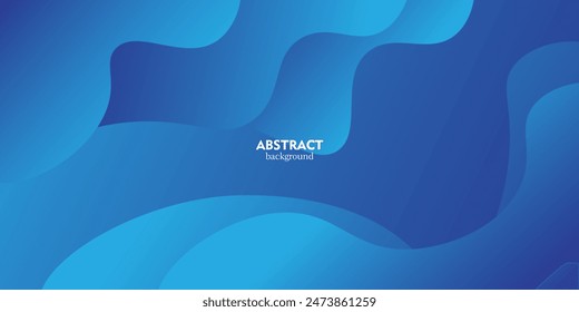 abstract dynamic blue with geometric shape modern liquid background. eps10 vector