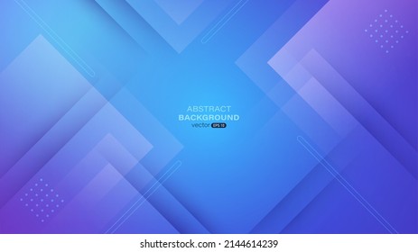 Resumen del fondo de degradado geométrico dinámico azul y púrpura. Ilustración del vector