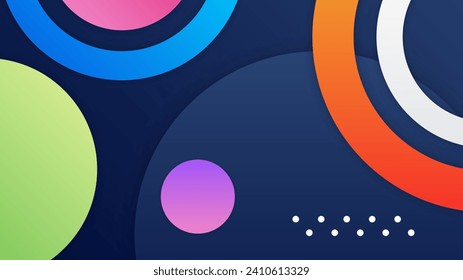Abstrakter, dynamisch blauer, orangefarbener Hintergrund
