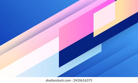 Abstrakter, dynamisch blauer, orangefarbener Hintergrund