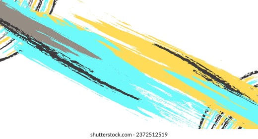 Abstract and Dynamic Brush Background. Brush Stroke Illustration for Banner, Poster or Sports Background.