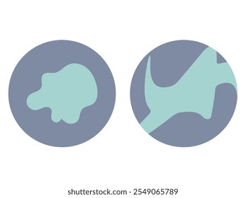 Abstract dynamic circle banner graphics illustration