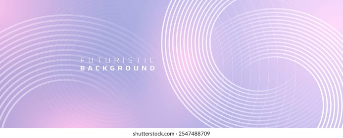 Abstract dynamic circle lines gray blue background. future technology concept. Illustration