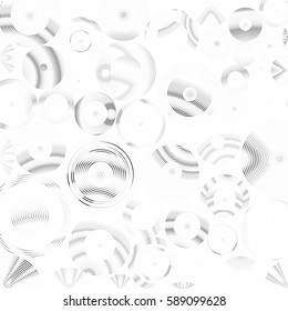 Abstract dynamic circles, futuristic concept digital art background. Vector illustration.