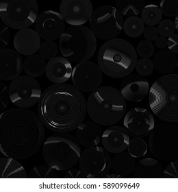 Abstract dynamic circles, futuristic concept digital art background. Vector illustration.