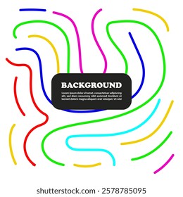 Abstract dynamic colorful background. Banner template vector illustration.