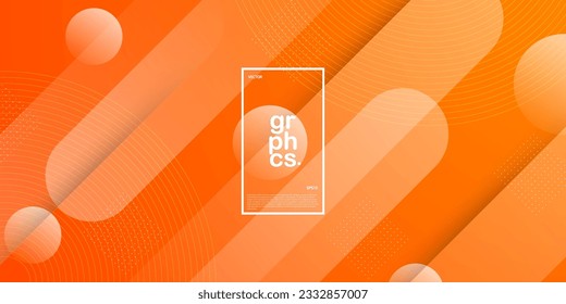 Abstrakte, dynamische, helle Orange mit Linien Farbverlauf-Hintergrund. Einfaches Muster für das Display Produkt und Website-Template Wallpaper Poster. EPS10-Vektor