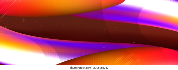 Abstract Dynamic Colorful Gradient Background Design.