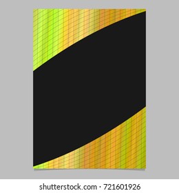 Abstract dynamic colorful gradient curved grid flyer template - vector page background graphic