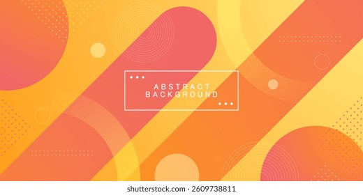 Abstract dynamic colorful orange background. Simple and modern minimal background pattern geometric design. Eps10 vector