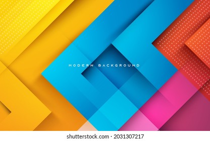 Abstract dynamic colorful shape light and shadow background