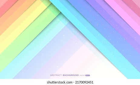 Abstract dynamic colorful shape and shadow with line stripe and grunge texture background. Vector illustration