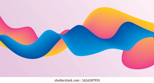abstract dynamic colorful vibrant wave colorful background. design for flyer, poster, card, banner and other application. vector illustration