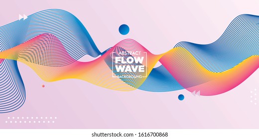 abstract dynamic colorful vibrant wave colorful background. design for flyer, poster, card, banner and other application. vector illustration