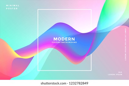 abstract dynamic colorful wave background