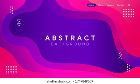 Abstract Dynamic Colourful Gradient Background. Web Design. Landing Page Illustration. Memphis Presentation Cover. Poster Design. Liquid Gradient Wallpaper