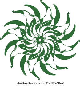 Composición dinámica abstracta de color verde. Un archivo vectorial es útil para crear sus diseños.