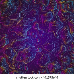 Abstract Dynamic Composition of Moving Colorful Lines on Dark Background.Abstract Background for Party Poster , Cover , Presentation , Brochure. Vector Illustration.