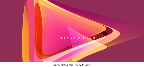 Composición dinámica Abstractas. Gradientes vibrantes, Formas fluidas crean un impacto visual moderno. El texto lee el diseño de fondo.