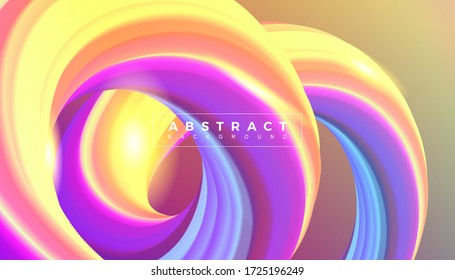 fondo del efecto de flujo de línea de curva dinámica abstracta. plantilla de diseño vectorial para banner, publicidad, afiche, portada. etc.