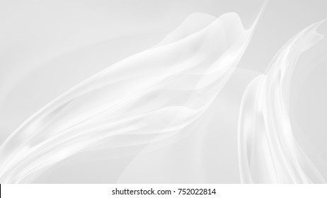 Abstract Dynamic Curve White and Gray Vector Backgrounds.