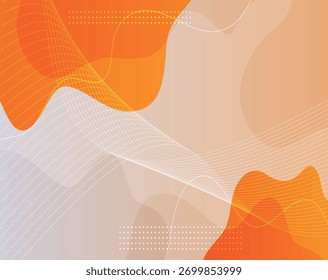 Plantilla de fondo de líneas curvas dinámicas Abstractas