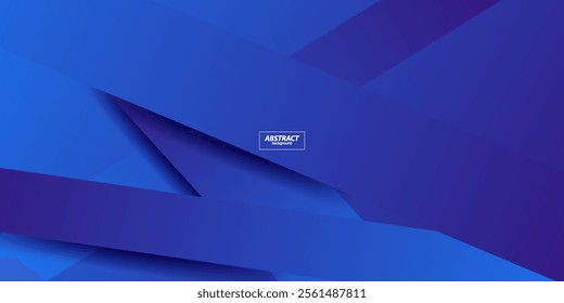 Abstract dynamic dark blue gradient background with rectangle design and simple shadow pattern. Futuristic and luxury design. eps10