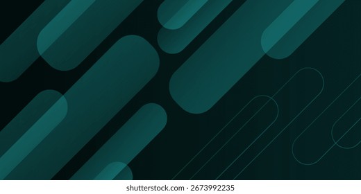 Resumo dinâmico verde escuro com forma de círculo sombra gradiente. Design moderno para nossa apresentação, banner, produto.
