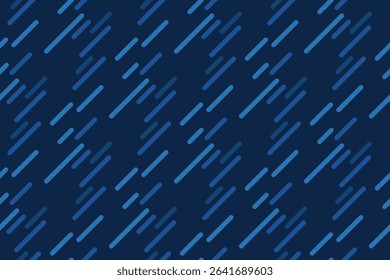 Abstract dynamic diagonal lines pattern in shades of blue.  Perfect for modern backgrounds, website designs, or textile prints.  Conveys speed, technology, and movement.