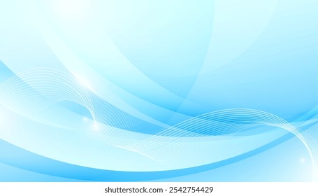 abstract dynamic flowing curvy lines business background vector